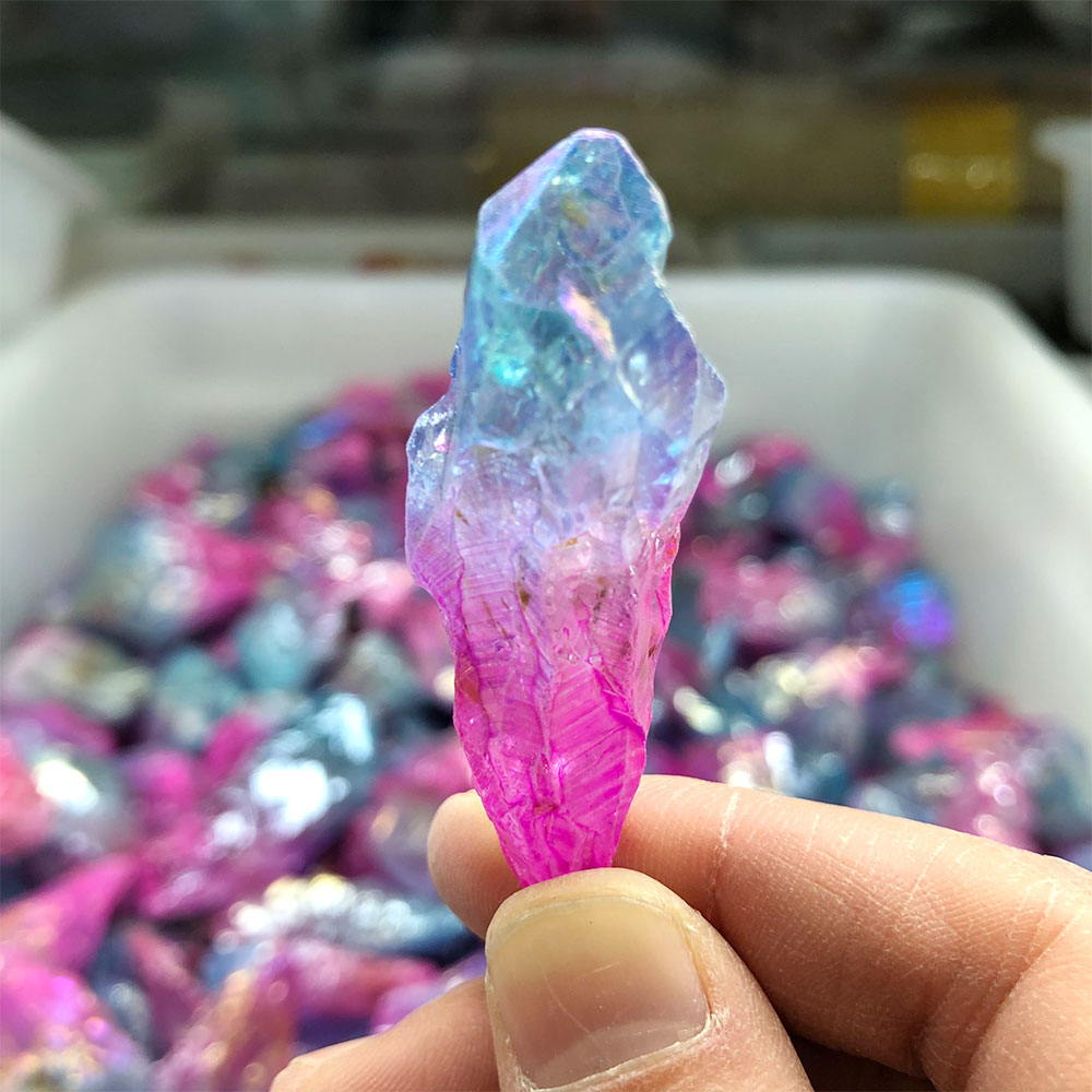 Marine Aquarium Hobby - Cristales de punto azul y rosa
