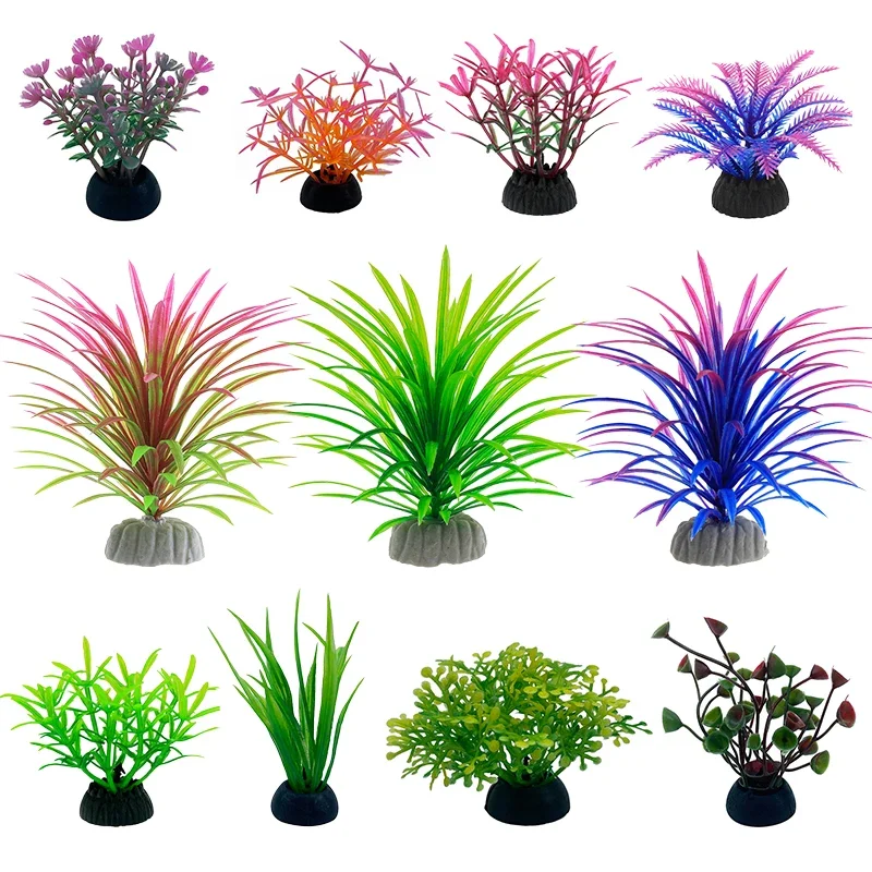 Marine Aquarium Hobby - Simulación decorativa de acuario de PVC,