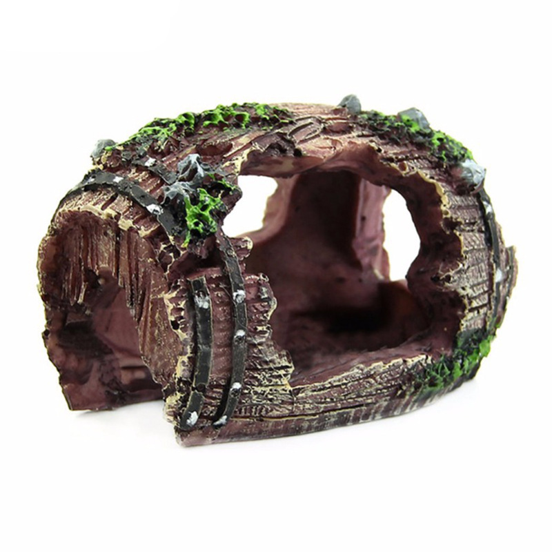 Marine Aquarium Hobby - Acuario barril Artificial cueva adornos de