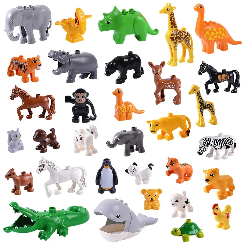 Marine Zoo - Bloques de construcción grandes, animales del