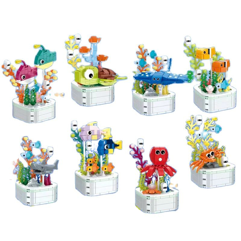 Bloques de construcción de ani - Marine Zoo reseña y precio