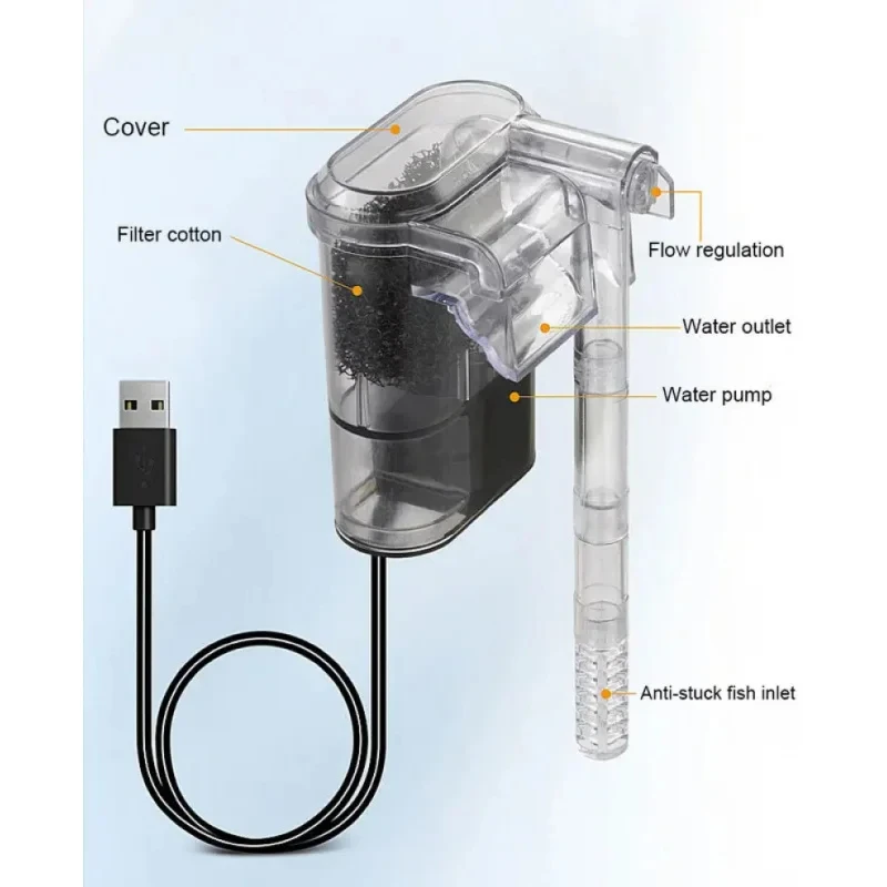 Mini Filtro Externo de Cascada - Marine Aquarium Water reseña y precio