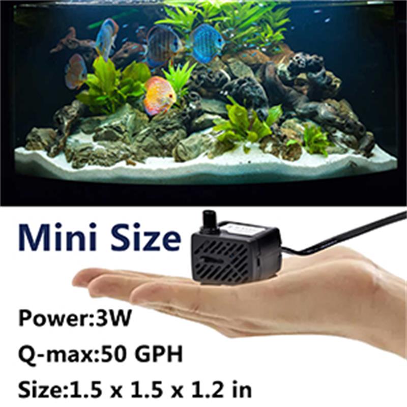 Mini bomba de agua para pecera - Marine Aquarium Water reseña y precio